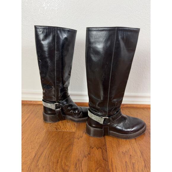 B64 Brunello Cucinelli Riding Boots Womens 7 Equestrian Princess Diana Inspo - Picture 1 of 12